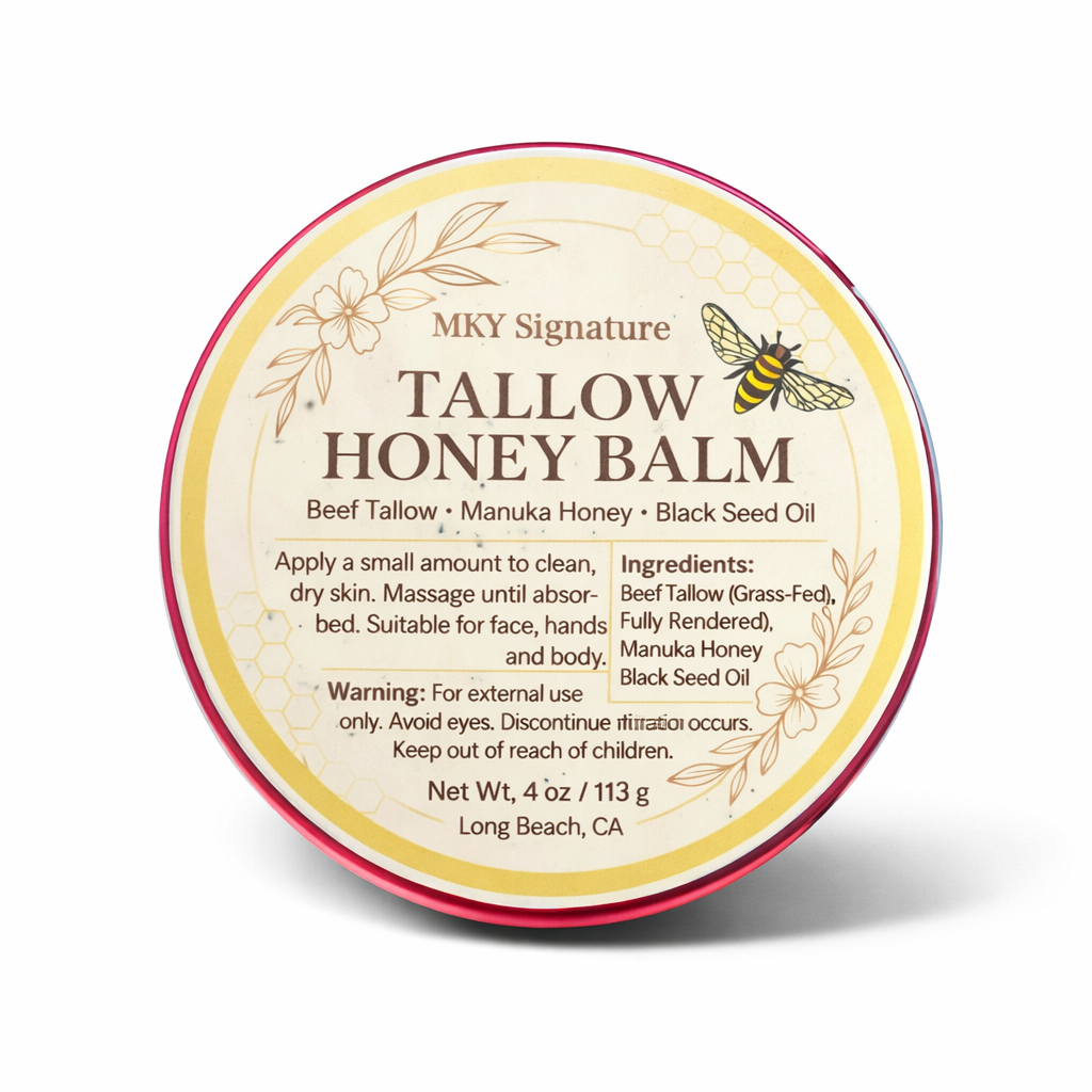 Tallow Balm – Grass-Fed Unscented Skin Balm (4 oz) | Signature Studios