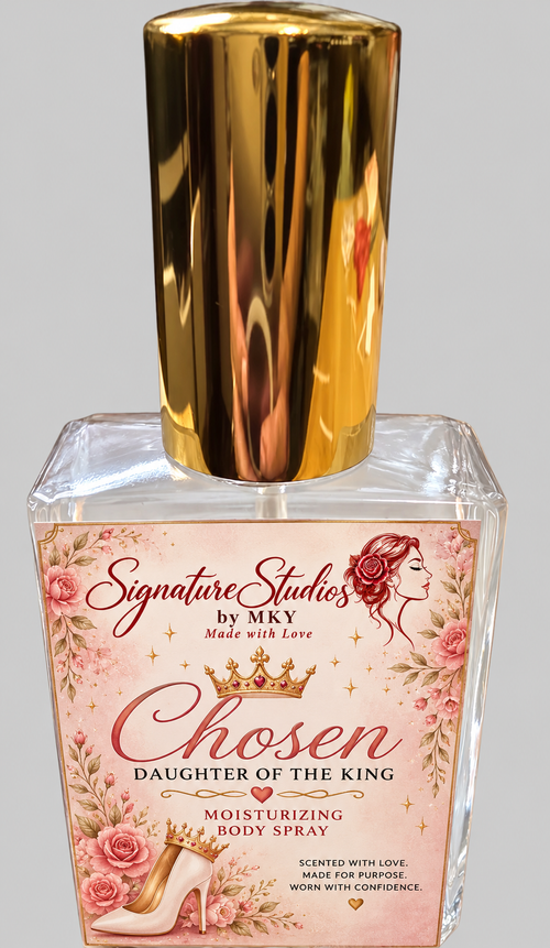 Chosen – Daughter of the King Luxury Body Spray – Handmade Fragrance Mist for Women — Signature Studios by MKY, Made with Love