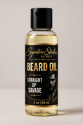 Straight Up Savage – Premium Beard Conditioning Oil (2 oz) — Signature Studios by MKY, Made with Love
