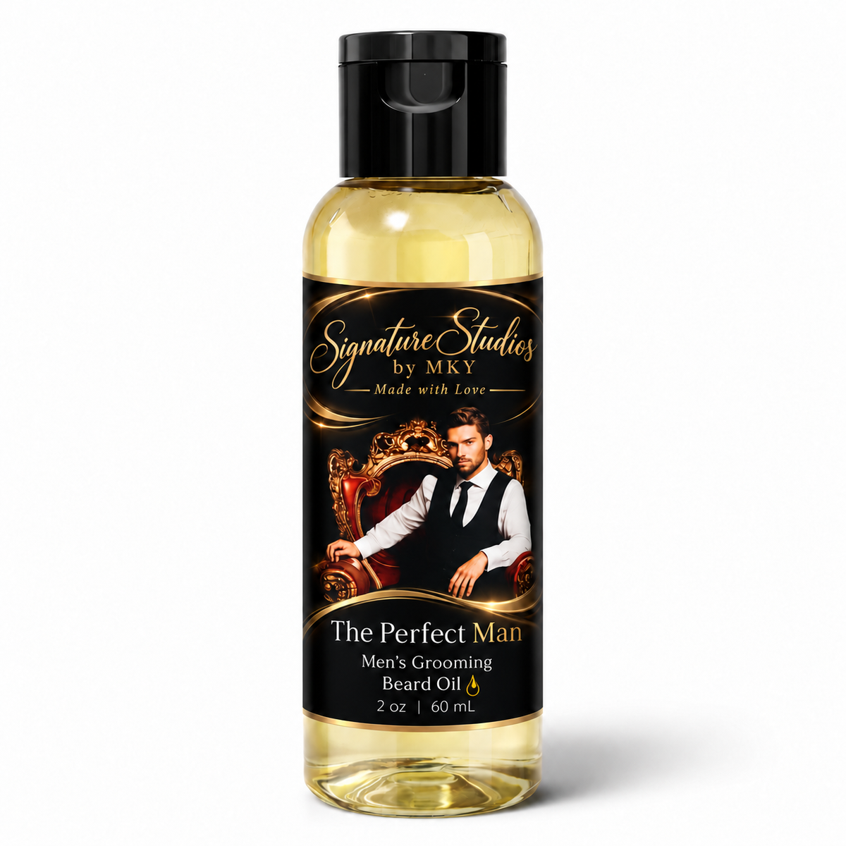 The Perfect Man – Signature Beard Oil for Men (2 oz) | Signature Studios — Signature Studios by MKY, Made with Love