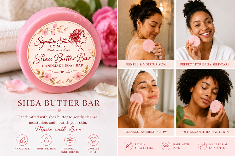 Creamy Shea Luxe Bar Soap — Signature Studios by MKY, Made with Love